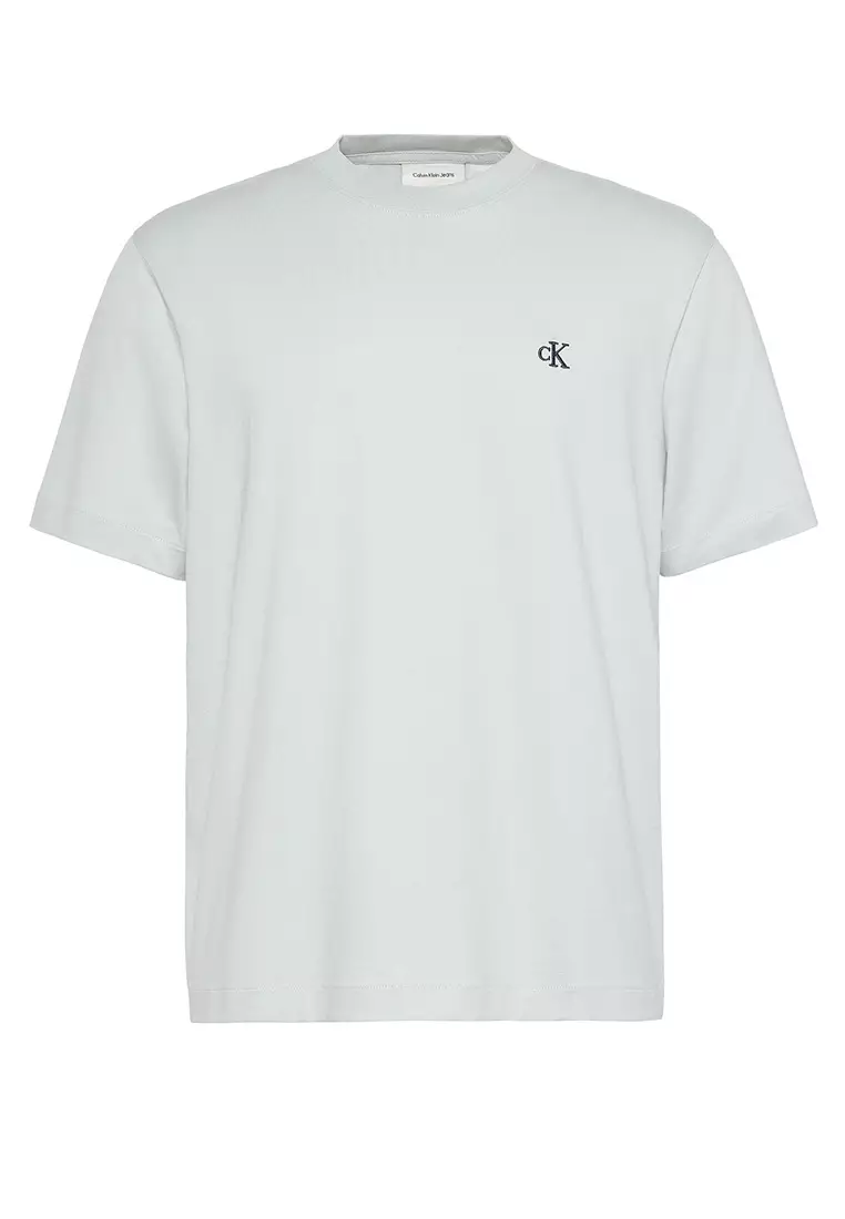 Embroidered Monogram Logo Relaxed T-Shirt - Calvin Klein Jeans