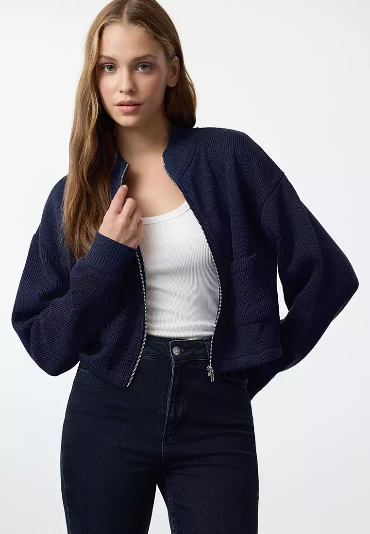 Zippered Rib Jacket