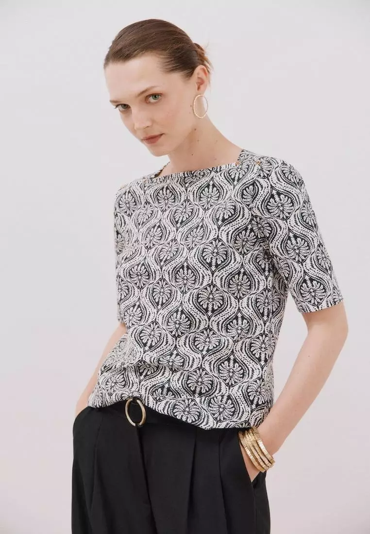 Essential boat neck T-shirt