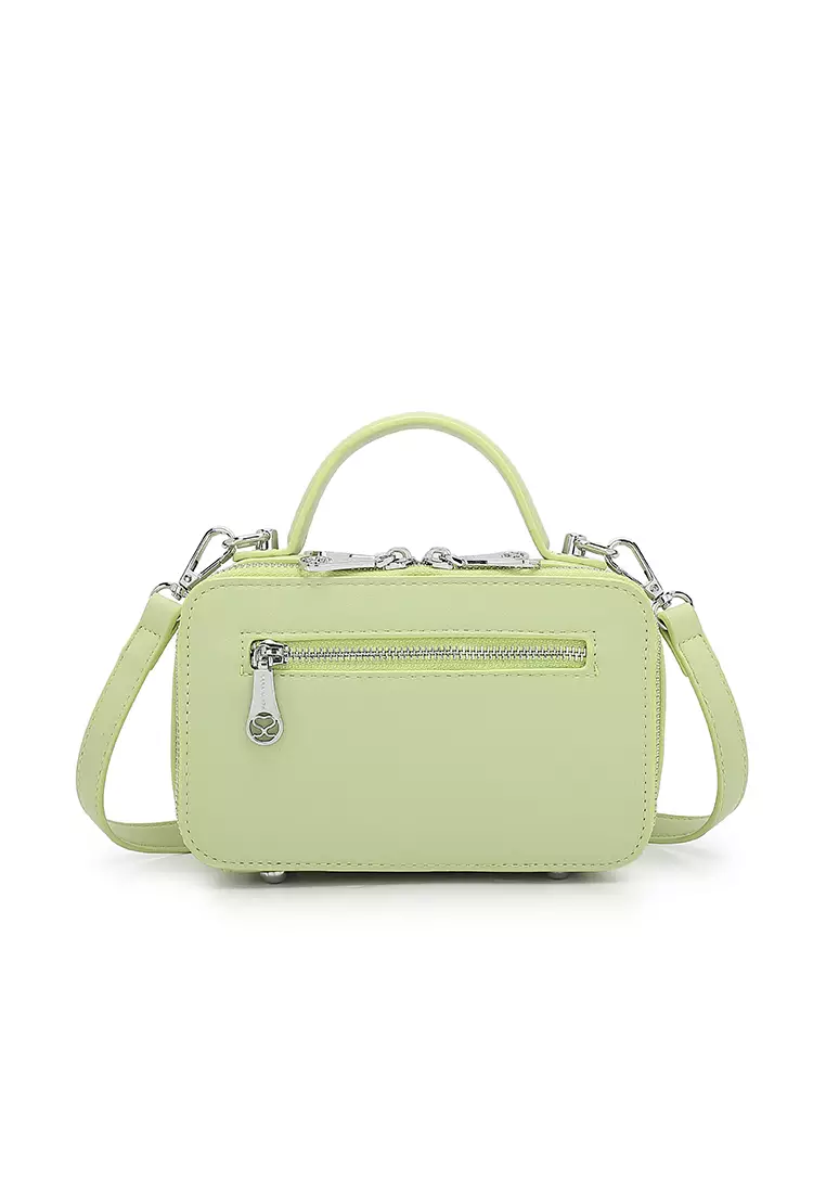 Women's Logo Top Handle Bag / Sling Bag / Crossbody Bag (Tas Selempang / Tas Tangan) - Hijau