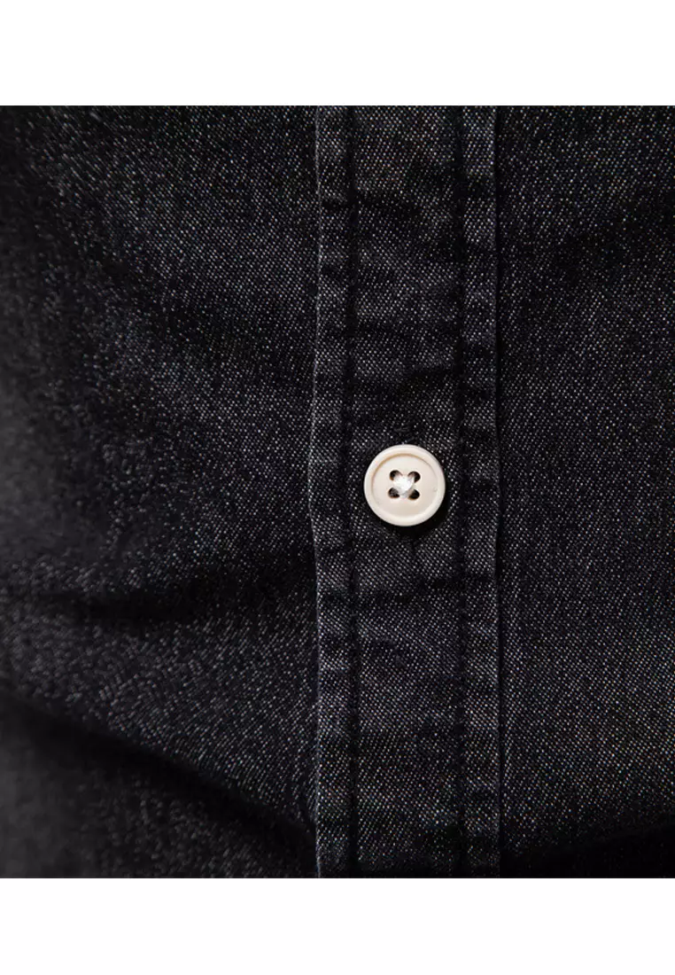 Slim Long Sleeve Denim Shirt AX6036