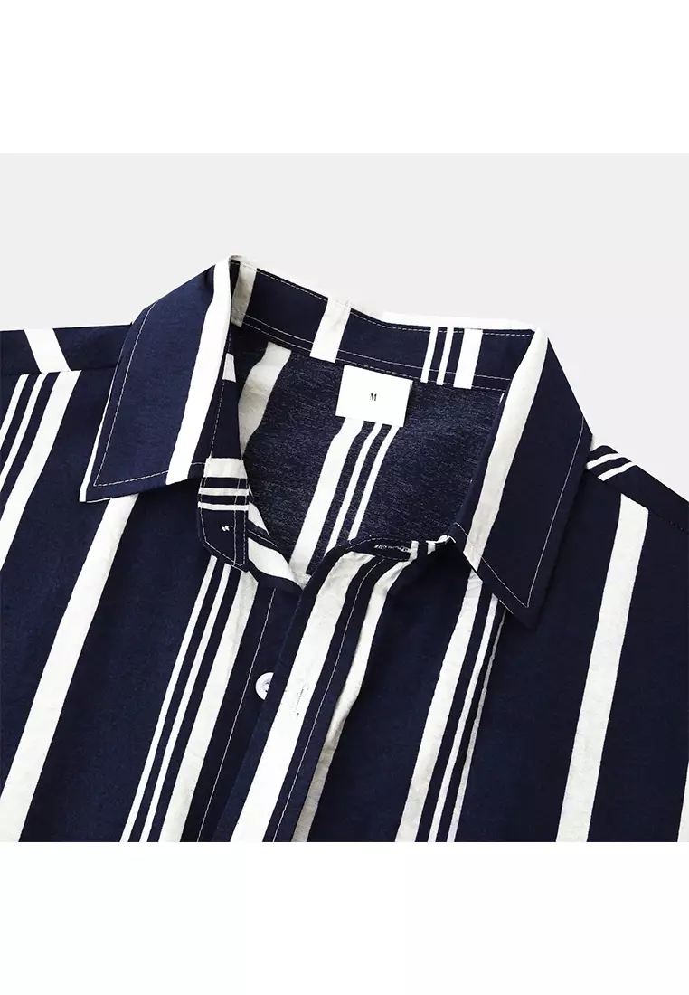 Striped Short-Sleeved Shirt YL-C279