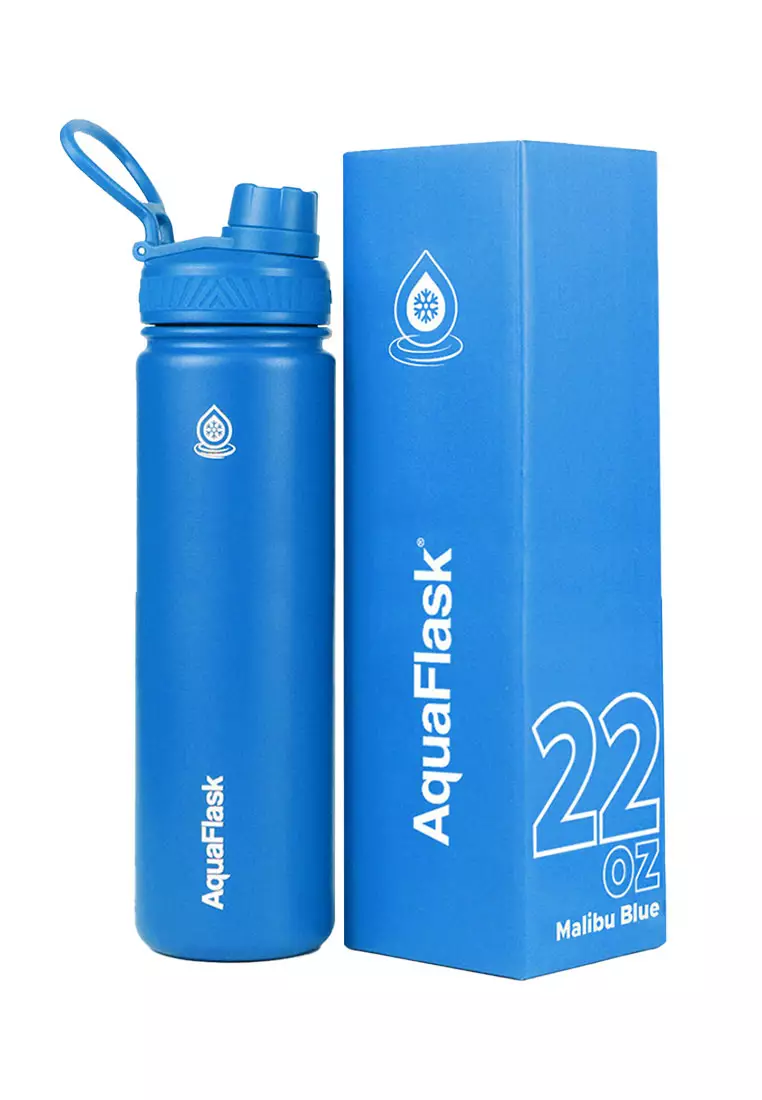 22oz Wide Mouth Water Bottle Malibu Blue