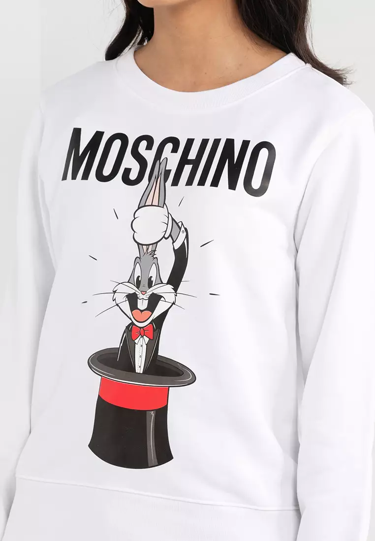 Moschino crew neck sweatshirt best sale