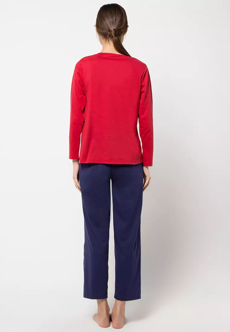 Long Sleeve, Long Pants Pocket Sleepwear