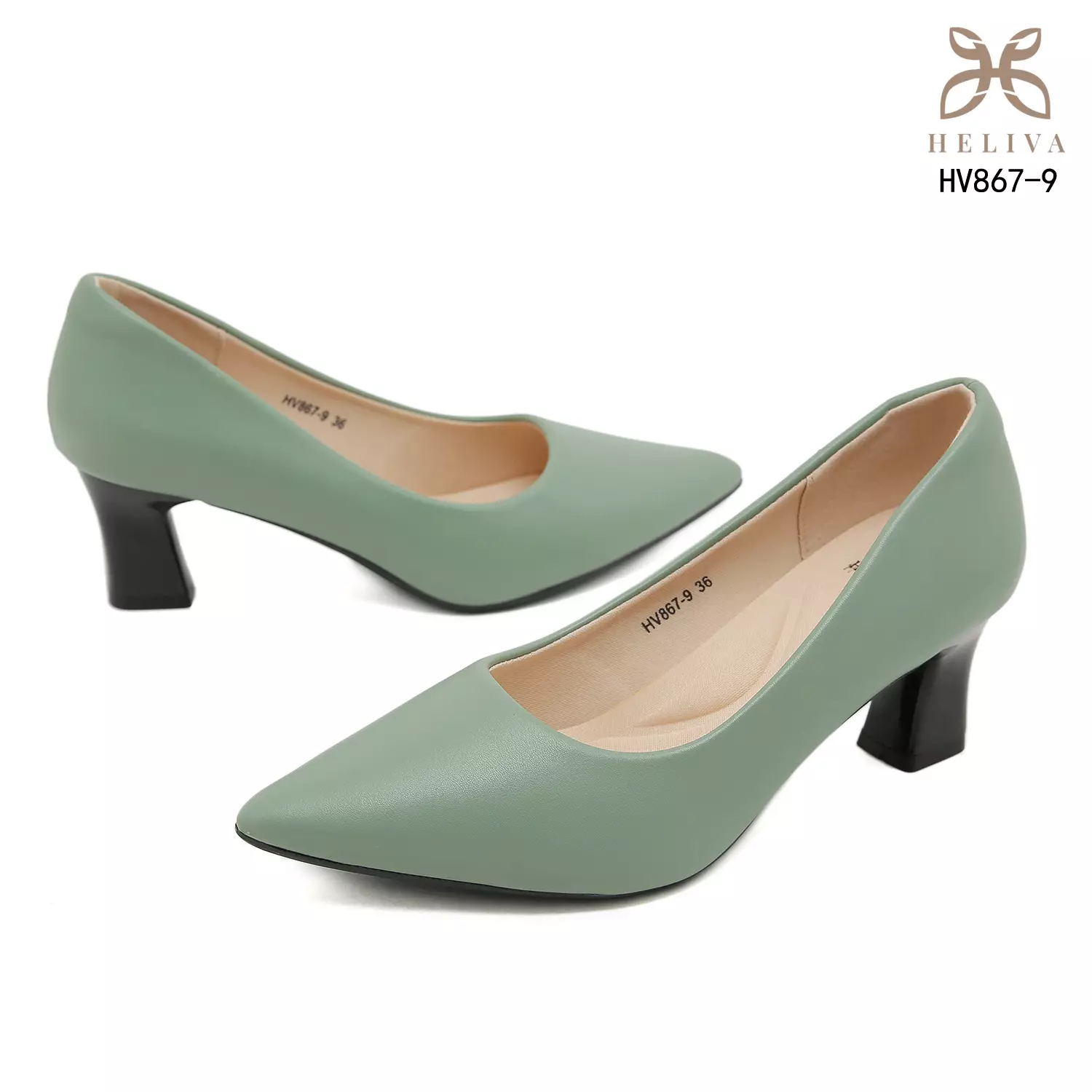 Heliva Miora Minimalist Matte Pointed Toe Heels 5.5cm HV867-9