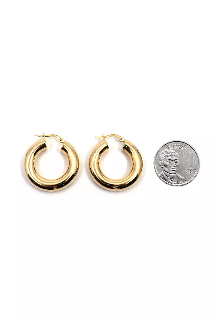 18K Japan Made Yellow Gold Earrings