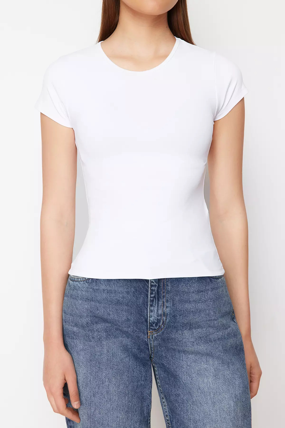 Fitted Round Neck T-Shirt