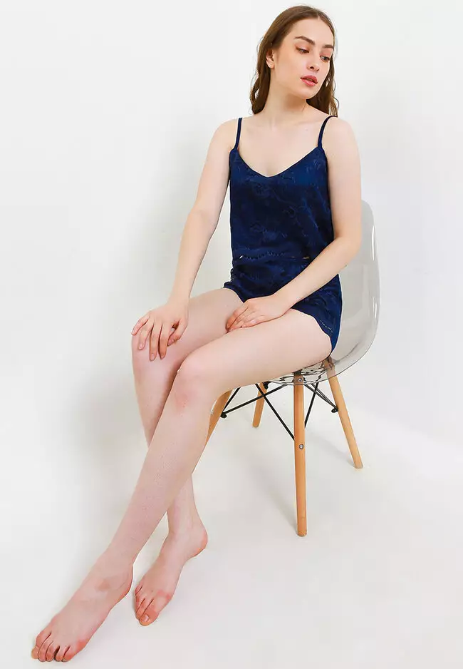 Pyjama Pijama Satin Silk Sexy Tanktop Short Pants