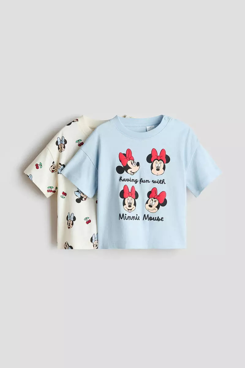 2-pack printed cotton T-shirts