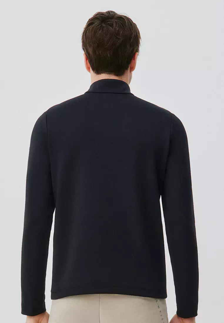 MEN'S WEISS HALF-ZIP LONG SLEEVES T-SHIRT