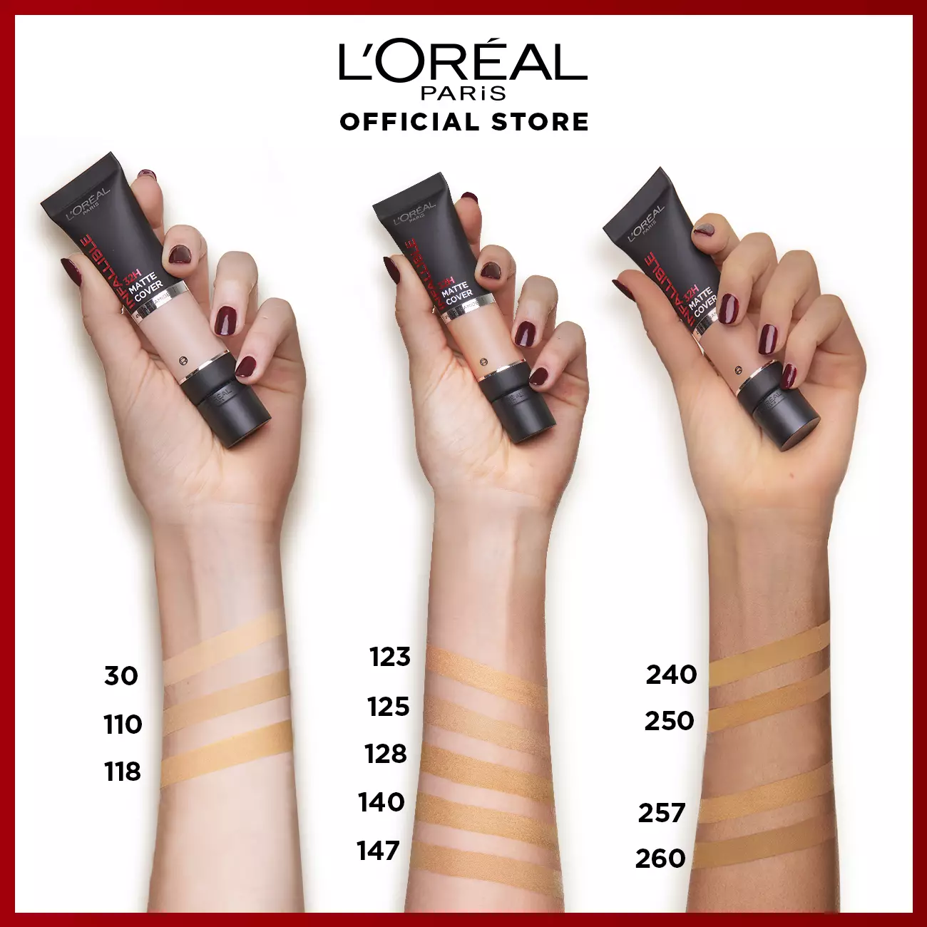 L'Oreal Paris Infallible 32H Matte Cover Foundation - 110 Rose Vanilla