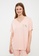 LC WAIKIKI pink V-Neck Printed Short Sleeve Women's Pajamas Set C4BD4AA8D938F6GS_2