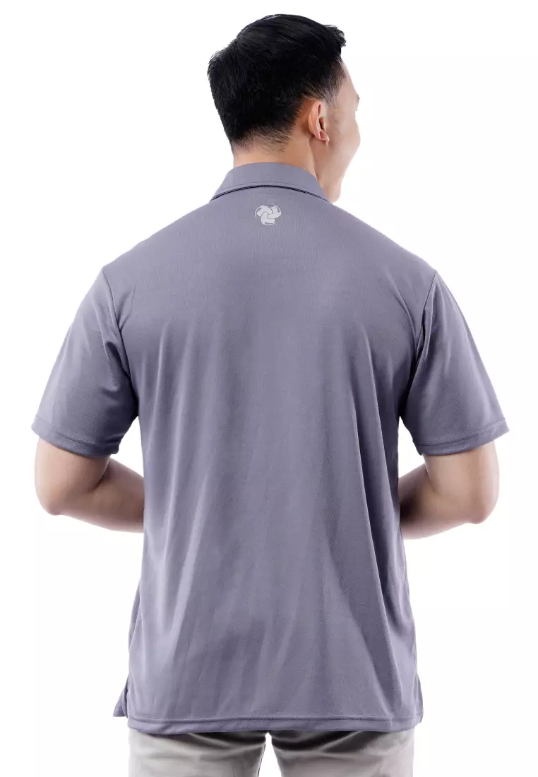 Tiento Pakaian Olahraga Golf Pria Polo Dry Fit Men Grey