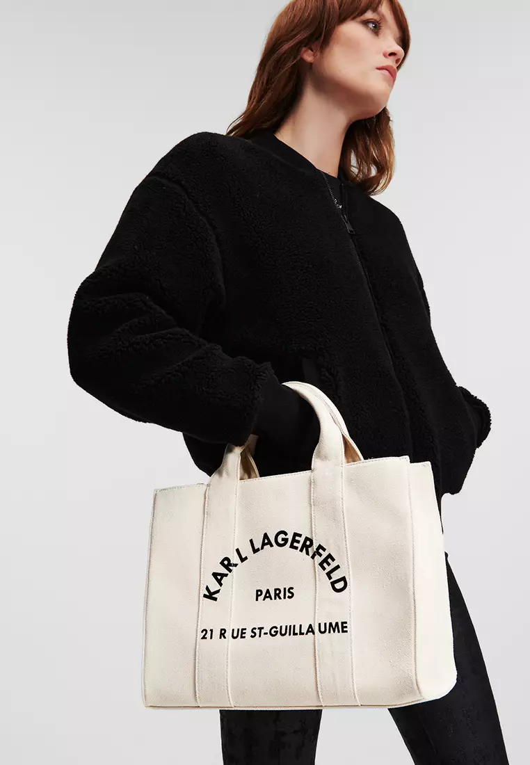 Rue St-Guillaume Square Medium Tote Bag