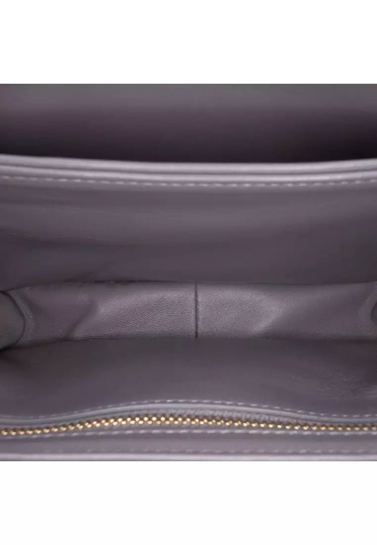 Pre-Loved Celine Teen Shiny Calfskin Triomphe Crossbody