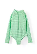 Tennis Green/Vanilla Gingham