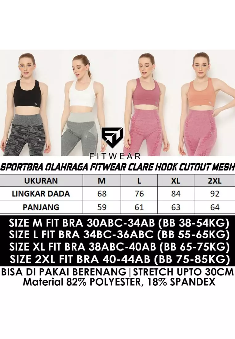 Fitwear - Clare Crop Sportbra - Dusty Pink