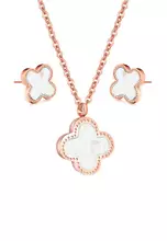 Rose Gold, Black, White