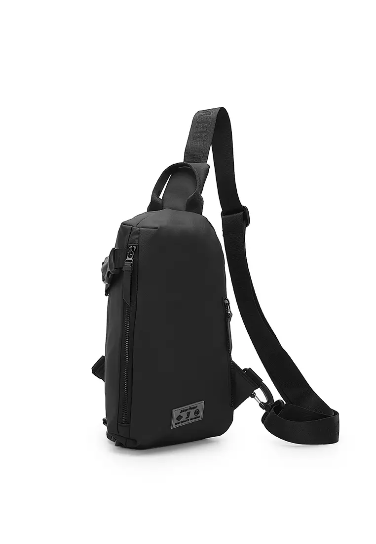 Men's Chest Bag / Sling Bag / Crossbody Bag (Tas Dada / Tas Selempang Pria) - Hitam