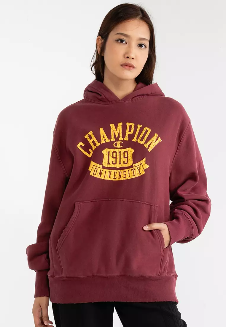Crewneck Sweatshirt Champion Hoodie Womens Maroon Jual
