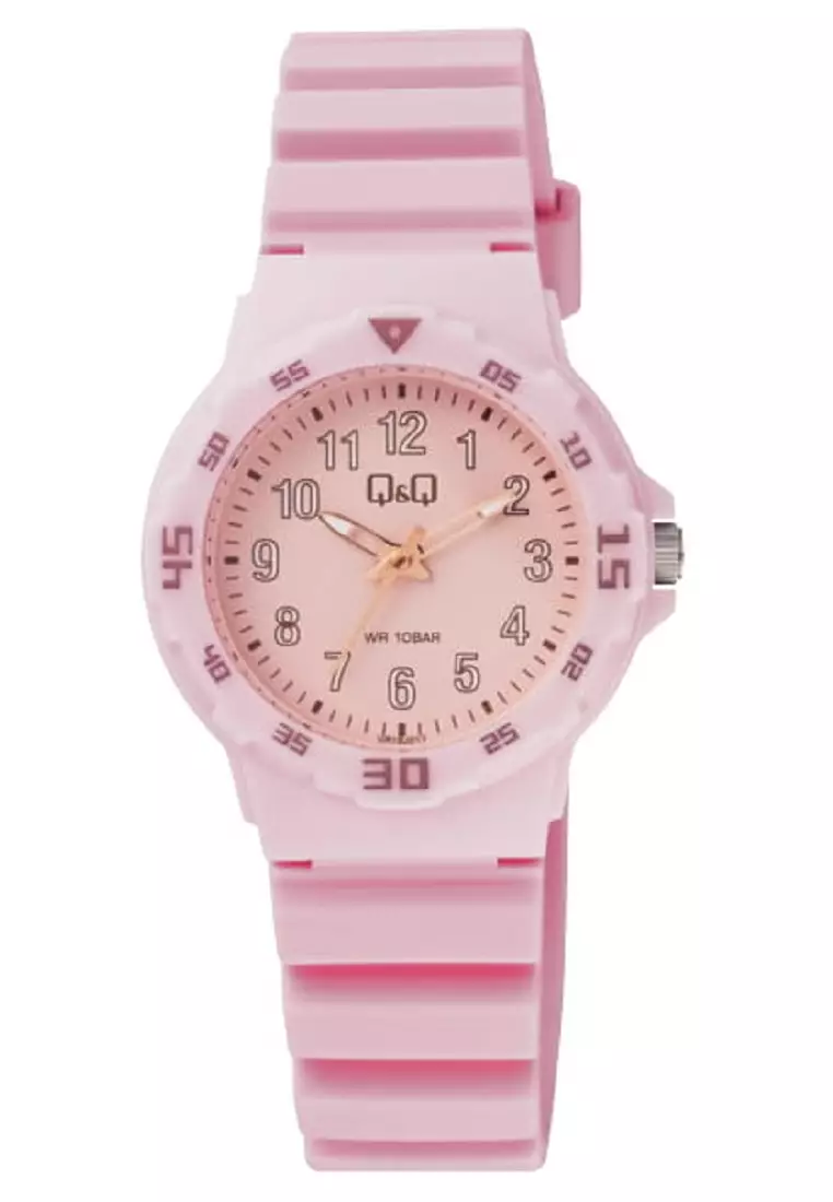 Q&Q QNQ QQ Original Watch Jam Tangan Wanita Tali Karet VR19 VR19J Water Resist VR19J017 VR19J017Y