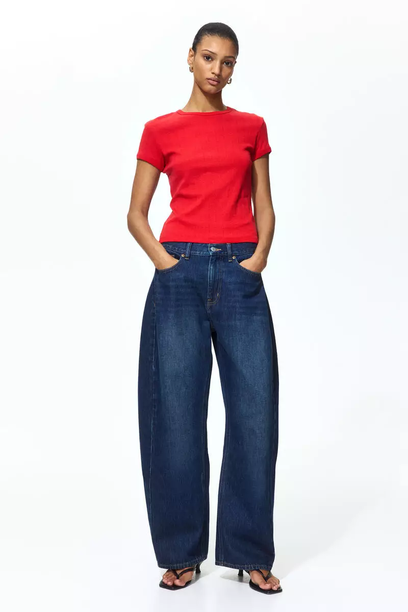 Pointelle-knit T-shirt