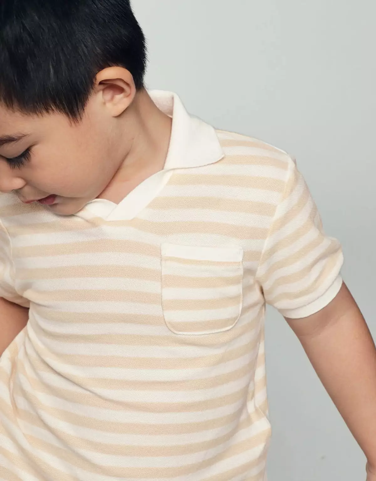 Gingersnaps Dapper Day Out Polo Eggnog - Kaos Anak Laki-Laki (Krem)