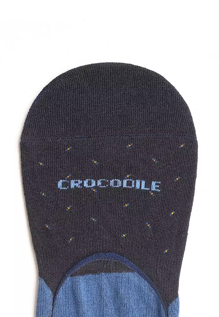 Crocodile SOCK CFCM 0004 Blue - Kaos Kaki Invisible Pria Men Socks