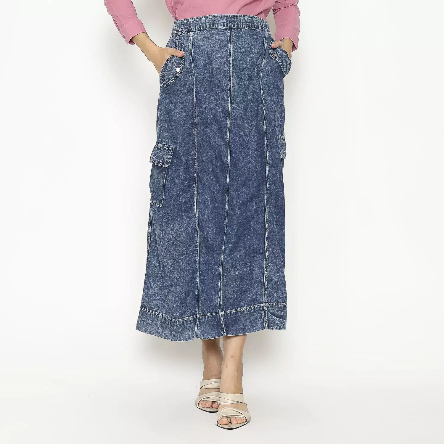 Shaafa Skirt Light Blue