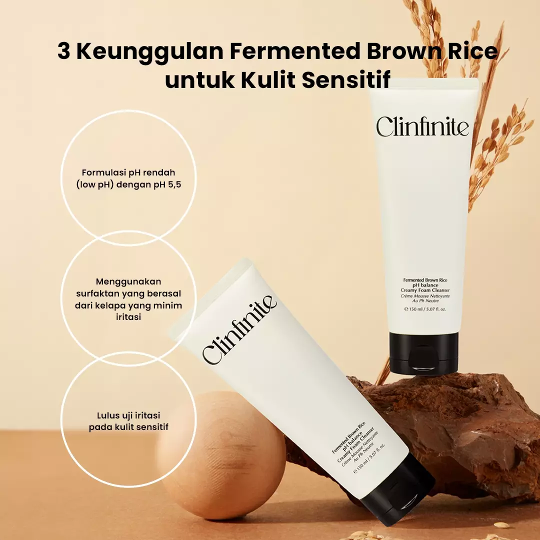 Holika Holika CLINFINITE Fermented Brown Rice pH balance Creamy Foam Cleanser | Sabun Mochi
