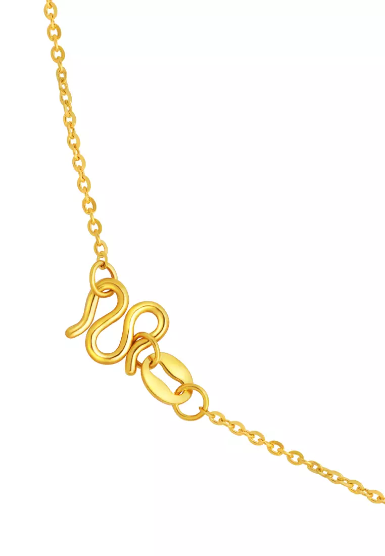 TOMEI Antique Gold Series Gourd Necklace, Yellow Gold 999