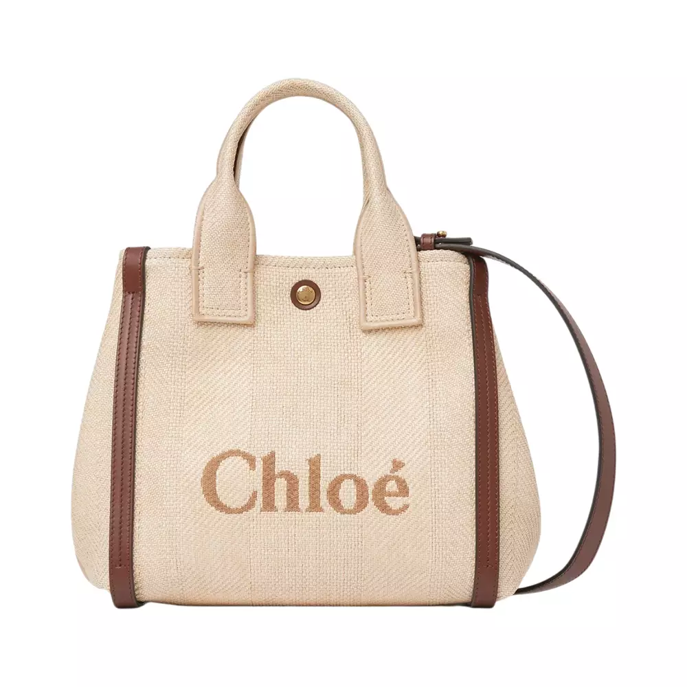Jual Chloé [OK10BER FEST] Small CarryTote Bag Raffia Effect Fibres Hot ...