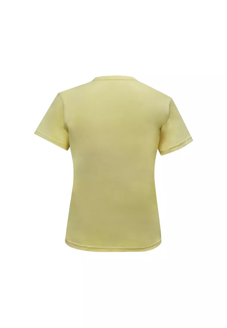 Ladies Yellow Round Neck T-Shirt