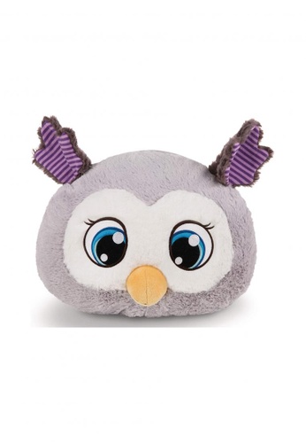 NICI grey and white and yellow and purple Nici - Figurine Cushion Owl Olafina With Sleepy Mask 0AD40THB499F56GS_1