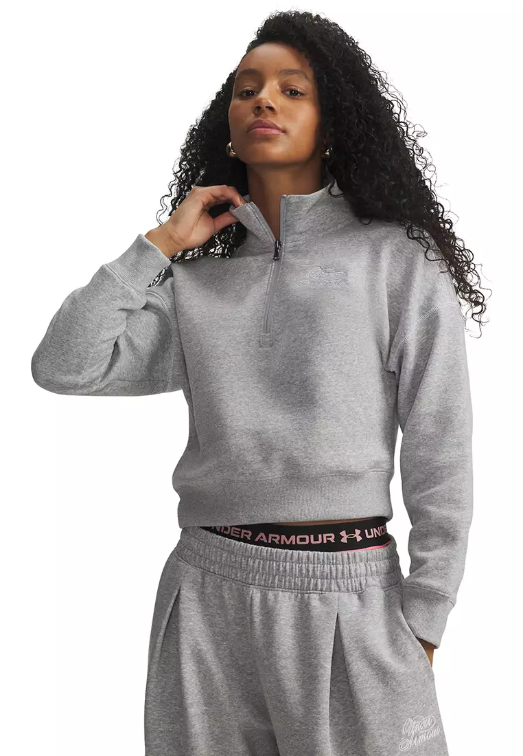Rival Fleece Script Women's 1/2 Zip Sweatshirt