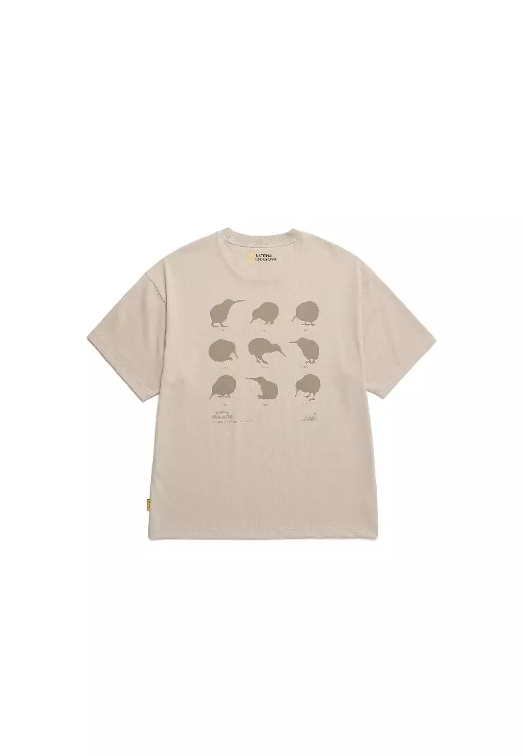 National Geographic Unisex Kiwi Graphic Eco Short Sleeve Tee