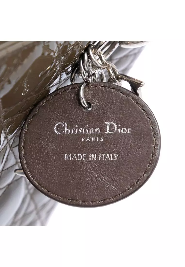 Pre-Loved Dior Medium Patent Cannage Lady Dior