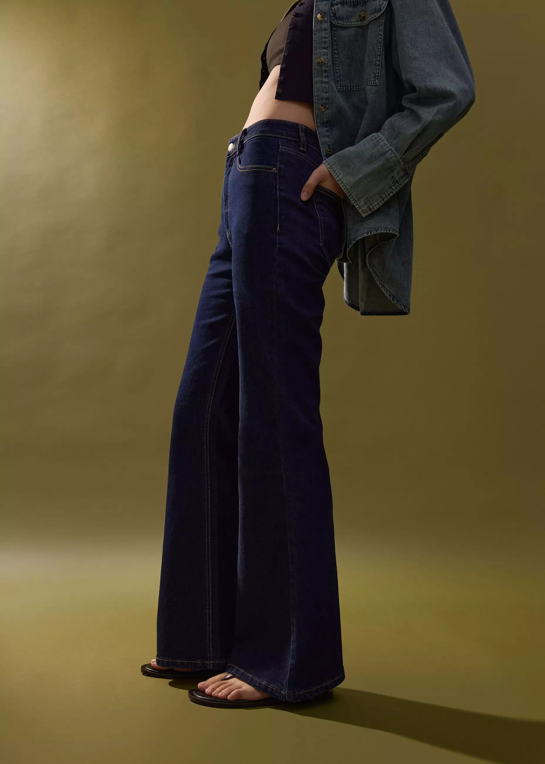 Celana Panjang Wanita - Leggy™ Addison Comfort Stretch Kick Flare Jeans