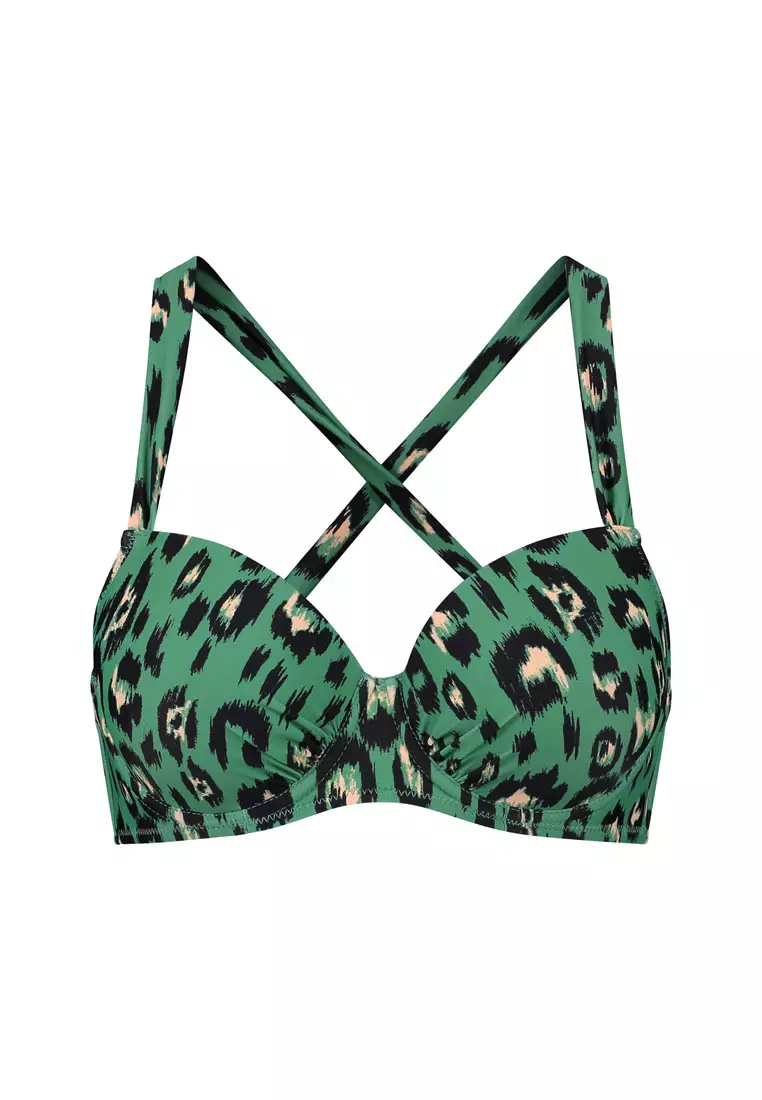 Luxe Leopard Nora Padded Wire Bikini Top