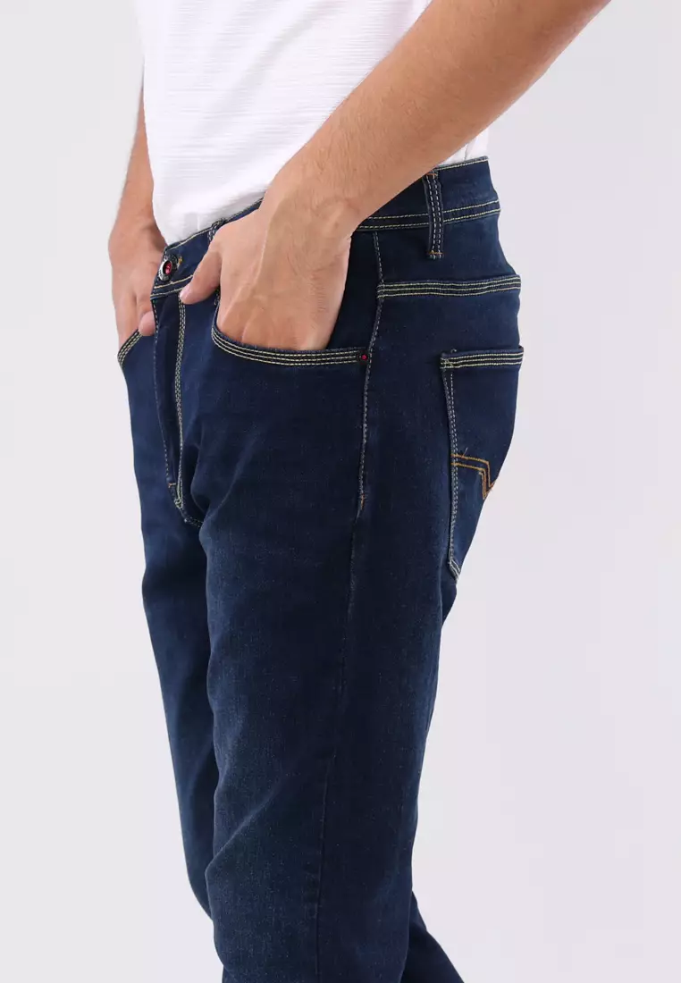 Denim Long Pants Skinny Fit Stretch