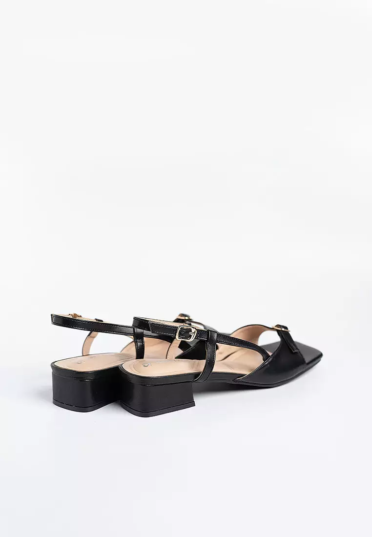Paula Buckle Sandal Heels