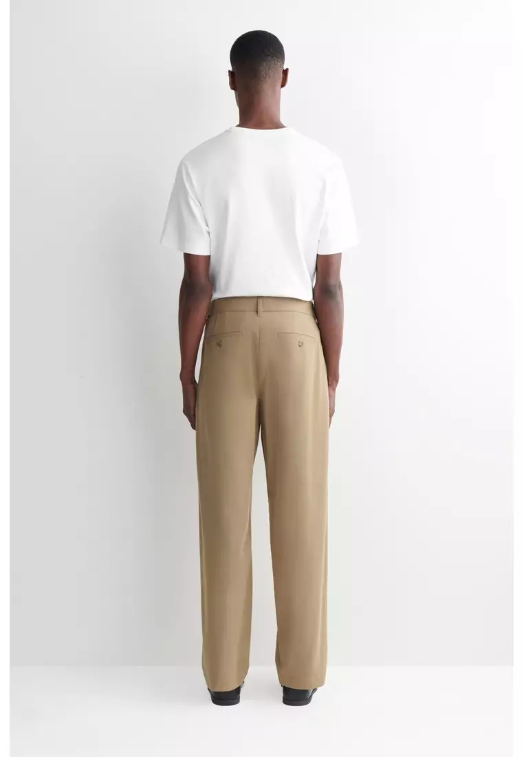 COTTON REGULAR-FIT STRAIGHT-LEG CHINOS