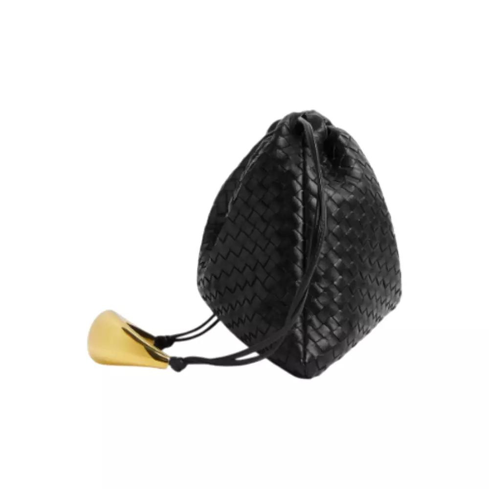 Dustbag Handle Intrecciato Piccolo Black