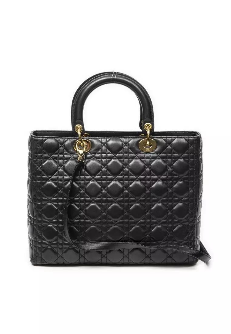 Pre-Loved Large Lady Dior Zip