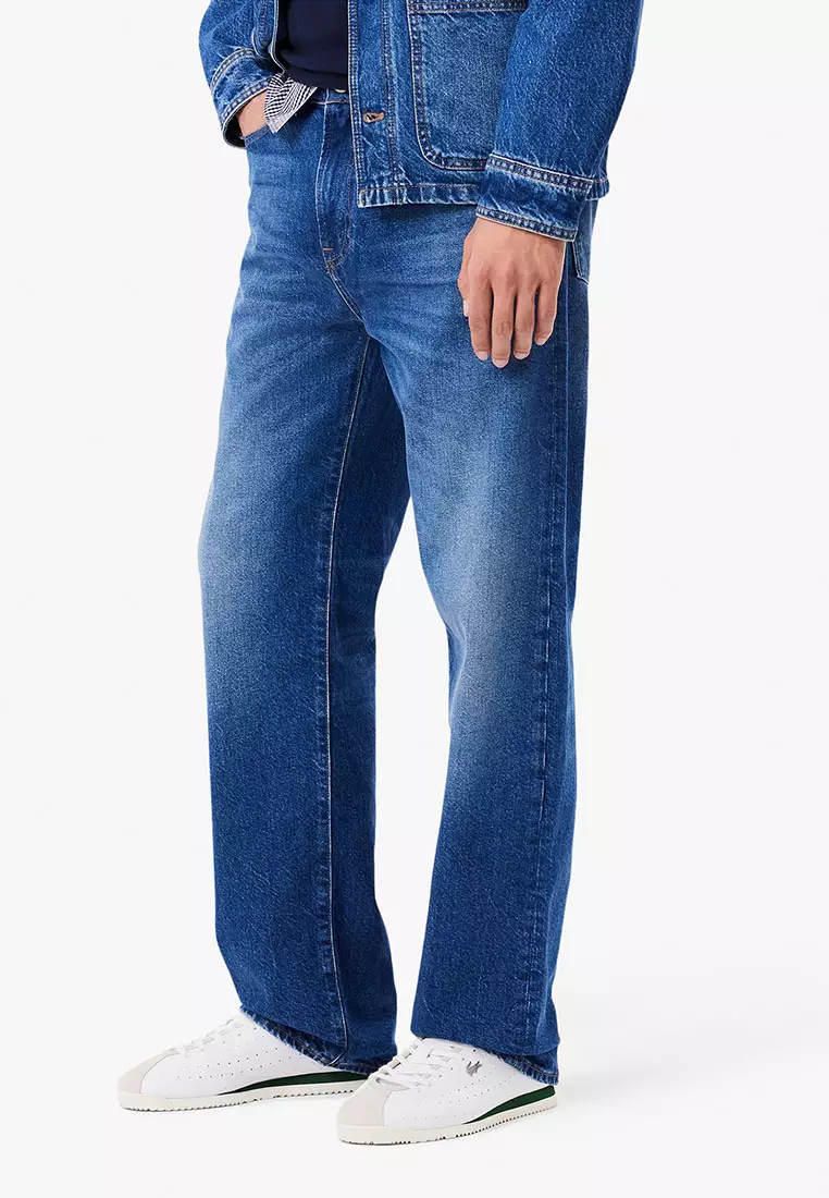 5 Pocket Straight Cut Indigo Jeans