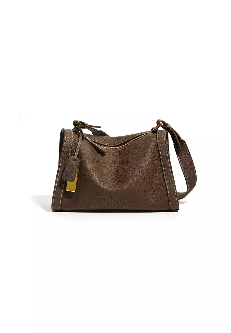 Quality leather crossbody on sale bag