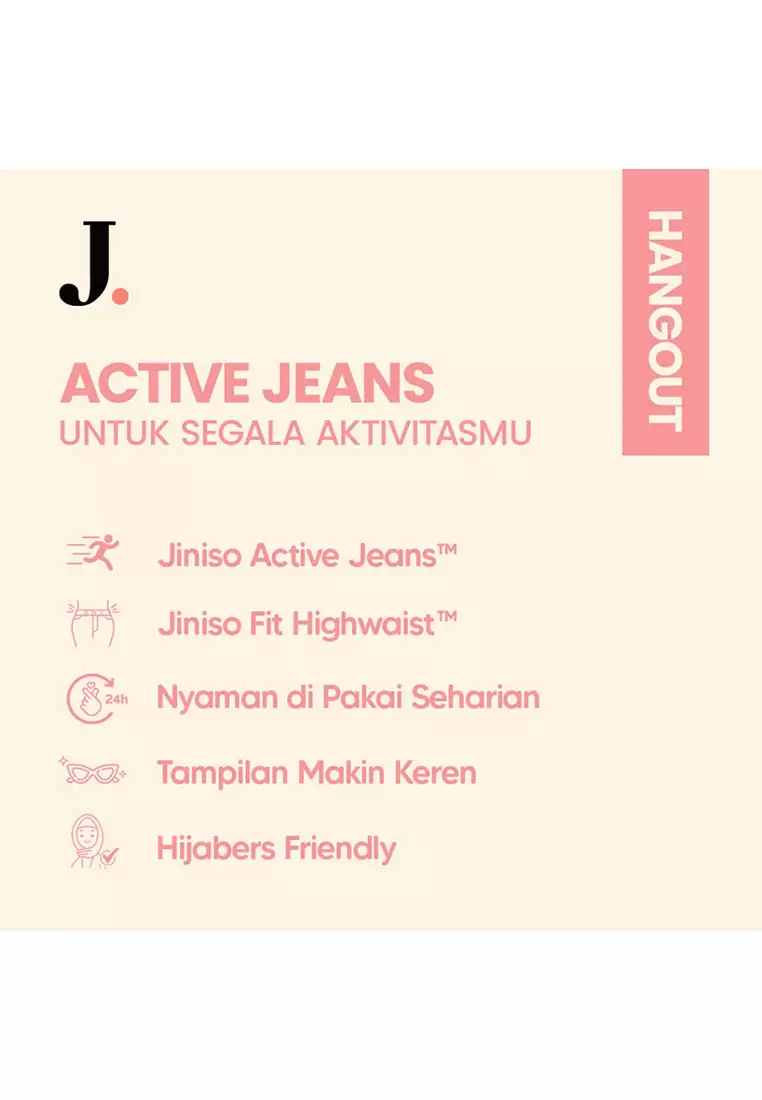 Highwaist Stretch Cutbray Pocket Jeans 712 HANGOUT