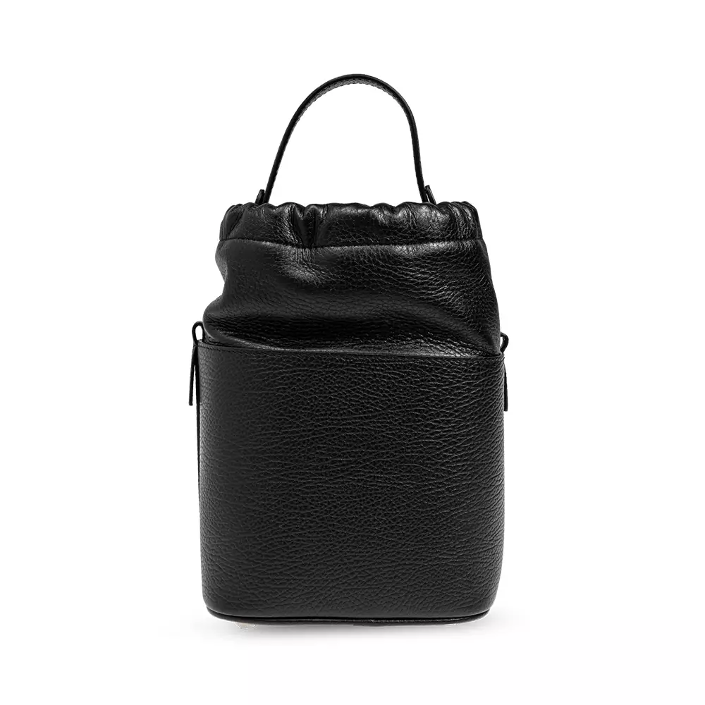 [12.12 Dealcember] 5AC Small Bucket Bag Grained Leather Black