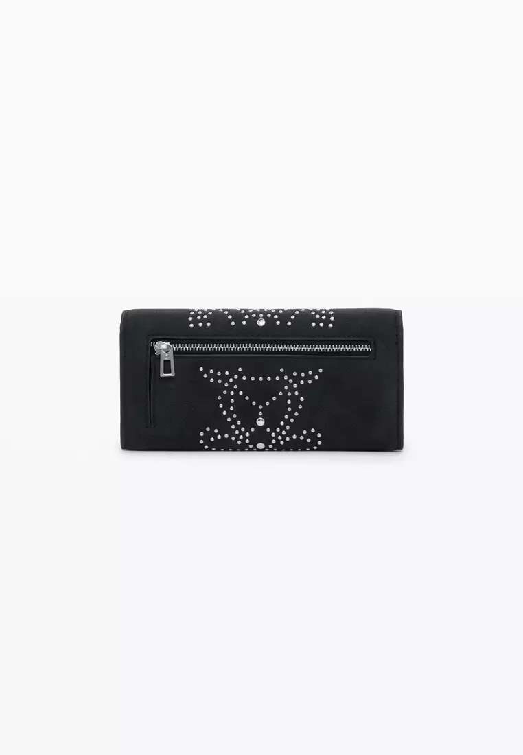 Large studded cardholder wallet